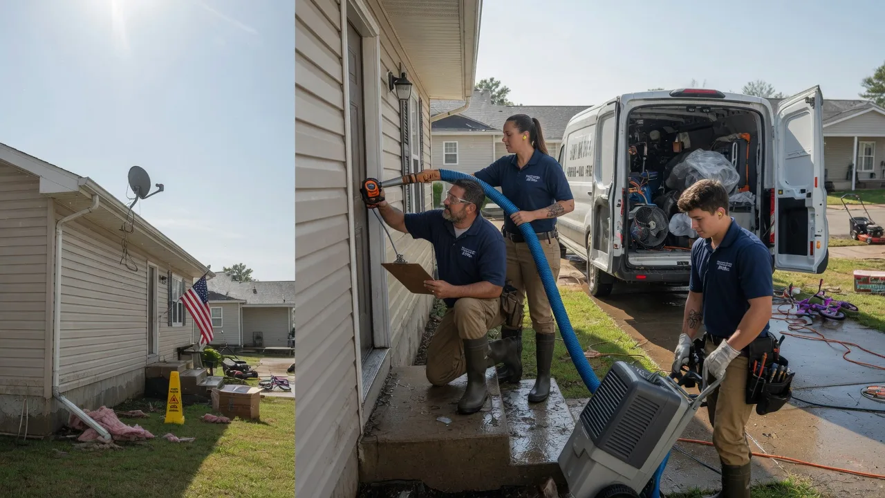 Ceiling Water Damage Restoration in Herrick, IL near me